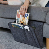 elvesmall Felt Bedside Storage Organizer Anti-slip Bedside Bag Bed Sofa Side Hanging Couch Storage Remote Control Bed Holder Pockets