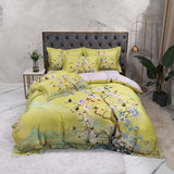 Elvesmall Luxury Europe 3D Digital Printing Pure Cotton Bedding Set King Queen Size Boho Duvet Cover Bed Sheet Pillowcase Home Textiles