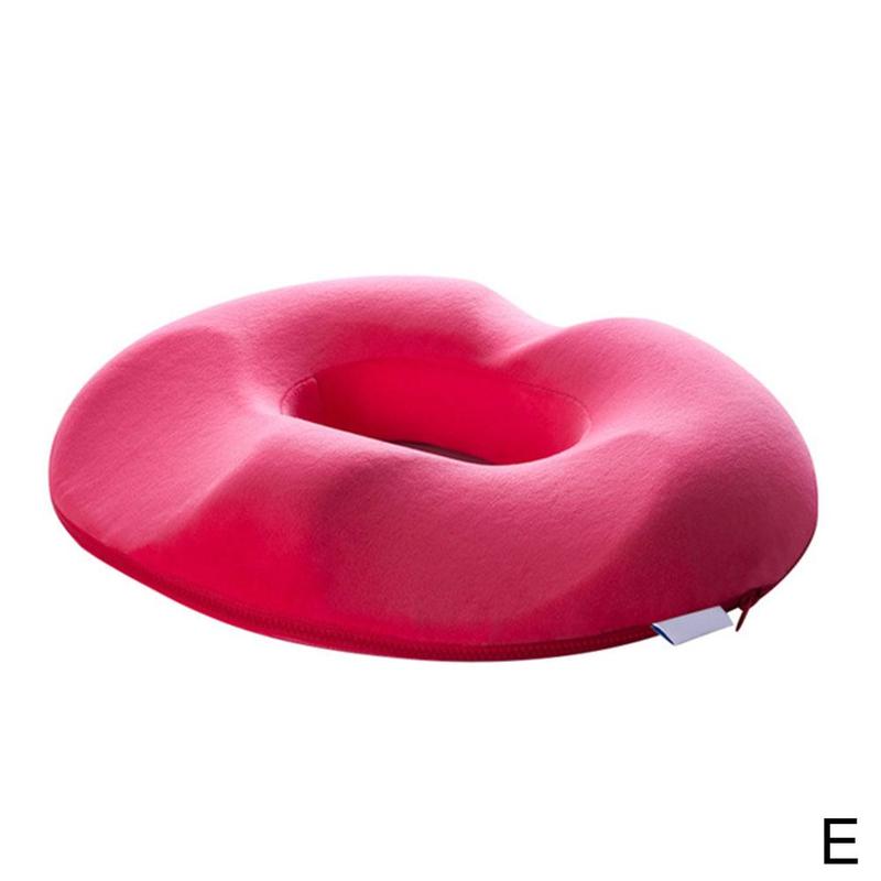 elvesmall 1PCS Donut Pillow Hemorrhoid Seat Cushion Tailbone Coccyx Orthopedic Medical Seat Prostate Chair for Memory Foam