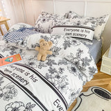 elvesmall Duvet Cover Home Textile Pillow Case Cute Bed Sheet Kids Girls Bedding Covers Set King Queen Twin Cute Kawaii