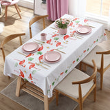 Europe Geometry Flower Design Printing Waterproof Tablecloth for Table Home Decoration Rectangular Coffee Table