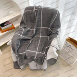 elvesmall Winter Warm Blankets for Beds Sofa Plaid H Blanket Brand Designer Blanket Fleece Knitted Nap Throw Blanket Soft Wool Scarf Shawl