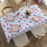 Europe Geometry Flower Design Printing Waterproof Tablecloth for Table Home Decoration Rectangular Coffee Table