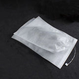 elvesmall 10Pcs/Set Shoe Dust Covers Non-Woven Dustproof Drawstring Clear Storage Bag Travel Pouch Shoe Bags Drying shoes Protect