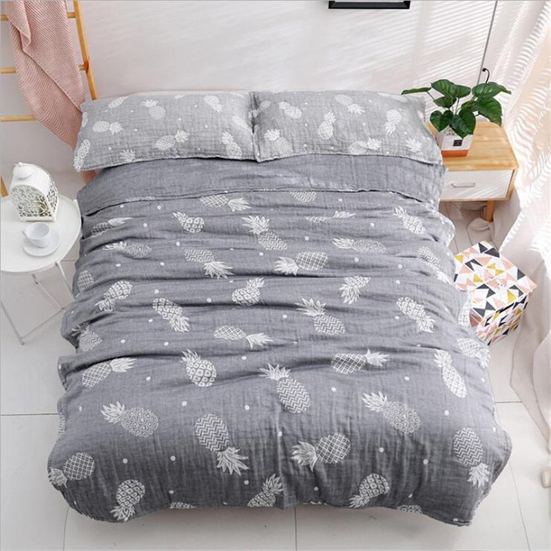elvesmall Twin Queen Size Anti Pilling Bedspread Comforter Soft Cotton Air-conditioning Throw Blankets On The Bed Summer Quilt Bed Linens