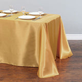 Tablecloth Rectangular Satin Table Linens Washable Polyester Stain Resistant Table Cloth for Wedding Buffet & Party Mantel