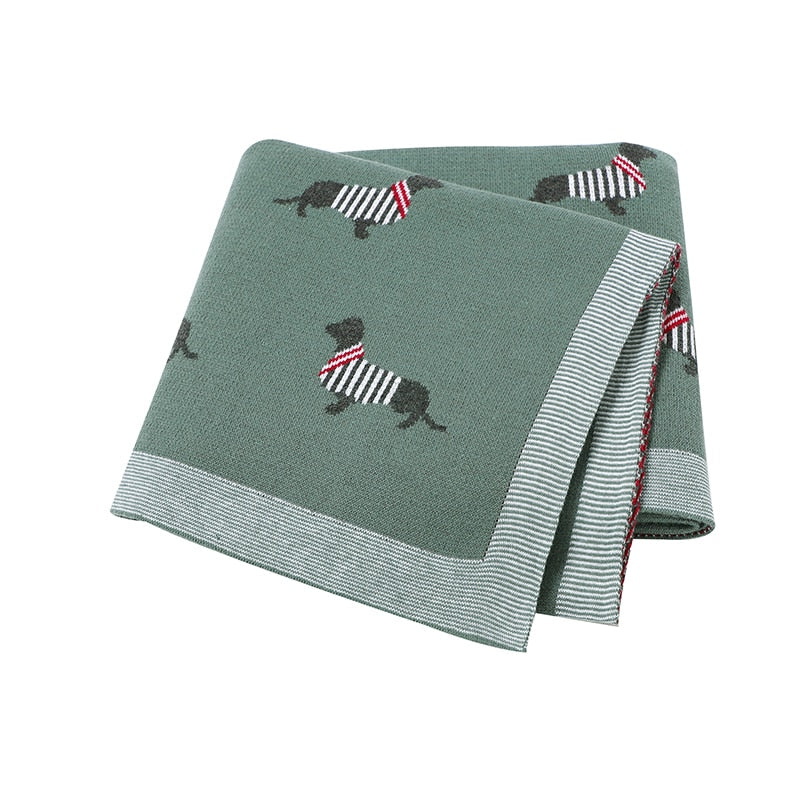 elvesmall Baby Blankets Newborn Swaddle Wrap 100*80 CM Cotton Knitted Infant Kids Stroller Bedding Quilt Super Soft Children's Accessories