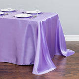 Tablecloth Rectangular Satin Table Linens Washable Polyester Stain Resistant Table Cloth for Wedding Buffet & Party Mantel