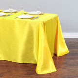 Tablecloth Rectangular Satin Table Linens Washable Polyester Stain Resistant Table Cloth for Wedding Buffet & Party Mantel