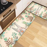 elvesmall Kitchen Mat Home Entrance Doormat Bedroom Living Room Bedside Decor Long Rug Hallway Floor Carpet Bath Washable Anti-Slip Mat