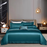 Elvesmall High End Hotel Style Bedding Set Luxury Gray Egyptian Cotton Solid Color Embroidery Home Decor Duvet cover Bed Sheet Pillowcases