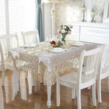 Tablecloth Europe Luxury Embroidered Table Dining Table Cover Table Cloth Golden Velvet Gold Flower Lace Tv Cabinet Dust Cover