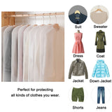 elvesmall 5/10Pcs Dustproof Cloth Cover Bags Clothes Hanging Garment Dress Suit Coat Dust Cover Home Storage Bag Pouch Case Organizer