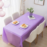 1pc Reusable Tablecloths 137x274cm BPA Free Plastic Dining Table Cover Cloth for Parties Picnic Camping Outdoor Disposable