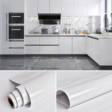 elvesmall Marble Vinyl Self Adhesive Wallpaper PVC Waterproof Wall Stickers for Bathroom Kitchen Furniture Contact Paper Home Decor