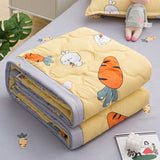 elvesmall Daisy Print Spring Summer Quilt Queen Mechanical Wash Comfortable Comforter Single Double Blanket Quilts for Children Adults