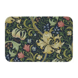 elvesmall Custom William Morris Compton Floral Art Nouveau Pattern Doormat Bath Door Floor Mat Textile Pattern Toilet Rug Carpet Footpad