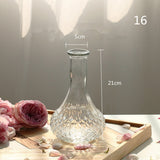 elvesmall Transparent Glass Vase for Plant Nordic Simple Glass Flower Vases Creative Hydroponic Terrarium Table Decorative Flower Pot