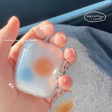 elvesmall Cute Fresh Flower Earphone Case For AirPods 1 2 Pro Case Transparent TPU Air pods 3 Bluetooth Earphone Charging Box With Keyring