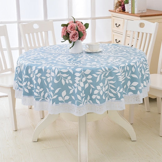 Round table cloth environmental protection Plush plastic tablecloth PVC tablecloth waterproof, oil proof and washable