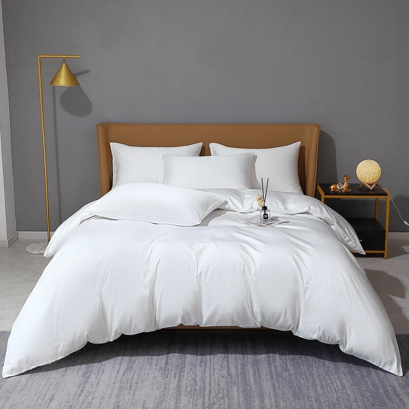 Royal Blue Duvet Cover Bed Sheet Pillowcase 4pcs Solid Color Hotel Style Bedding Set 100%Cotton Bedroom Home Textile