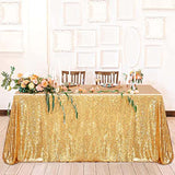 Glitter Sequin Table Cloth Rectangular Table Cover Rose Gold Tablecloth For Wedding Birthday Party Home Decoration Custom Size
