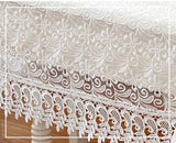 Proud Rose White Lace Table Cloth Wedding Decor Translucent Table Cover Embroidered Tablecloth Tea Table Cloth Home Table Decor