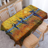 Van Gogh Oil Painting Waterproof Coffee Table Table Cover Rectangular Tablecloths Party Wedding Decoration Table Cloth