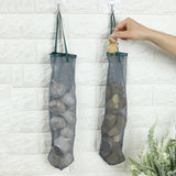 elvesmall 1/2Pcs Kitchen Reusable Vegetable Fruit Storage Mesh Bag Produce Hanging Grocery Shopping Bags Net For Groceries Organizer
