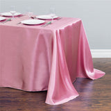 Tablecloth Rectangular Satin Table Linens Washable Polyester Stain Resistant Table Cloth for Wedding Buffet & Party Mantel