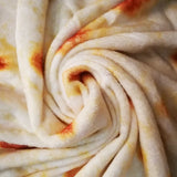 elvesmall warm flannel corn tortilla pizza blanket 200Gsm pita lavash fleece sofa plaid plush bedspreads winter throw blanket