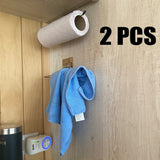 elvesmall 1/2pcs Hanging Toilet Paper Holder Roll Paper Holder Bathroom Towel Rack Stand Kitchen Stand Paper Rack Home Storage Racks