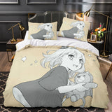 Elvesmall back to school Anime SPY×FAMILY Anya Forger Comforter Bedding Sets Full Size Cartoon Duvet Cover Queen King Size Quilt Cover Pillowcase Set