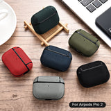 elvesmall For AirPods Pro 2 Case Wireless Headphone Cover Waterproof Nylon PC Earphone Cases For Apple Air Pods 3 1 Pro 2 Generation