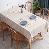 Rectangular Plastic Tablecloth Pvc Waterproof Antifouling Cover Outdoor Dining Table Cloth