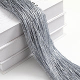 elvesmall 100x200CM Living Room String Curtain Shiny Tassel Silver Line  Solid Color Window Home Door Divider Curtain