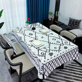 elvesmall Retro Simplicity Dinning Tablecloth Wedding Decoration Table Cloth Rectangular Not PVC Kitchen Waterproof Table Covers Manteles
