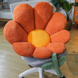elvesmall Ins Flower Waist Cushions Backrest Sofa Pillow Soft Office Chair Seat Cushion Lumbar Pad Pillow Birthday Gift Home Decor