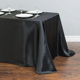 Tablecloth Rectangular Satin Table Linens Washable Polyester Stain Resistant Table Cloth for Wedding Buffet & Party Mantel