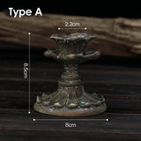 elvesmall Retro Candlestick Resin Candle Holder Home Decor Candle Holders Sticks Antique Photography Props