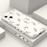 elvesmall Nice Flowers Phone Case For iPhone 14 13 12 11 X XR XS SE2 SE 8 7 6 6S Plus Pro Max Mini Silicone Cover