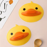 elvesmall 1/2Pcs Little Yellow Duck Rubber Anti-scalding Gloves Oven Casserole Handle Protective Insulation Clip Kitchen Accessories
