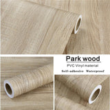 PVC Wood Grain Stickers Wardrobe Cabinet Table Furniture Renovation Wallpaper Self Adhesive Waterproof Wall Papers Home Decor