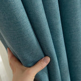 elvesmall 310cm Height Pure color window 80%-90% blackout curtain thickened cotton linen cutains for living room bedroom luxury curtains