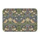 elvesmall Custom William Morris Compton Floral Art Nouveau Pattern Doormat Bath Door Floor Mat Textile Pattern Toilet Rug Carpet Footpad