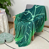 elvesmall Super Soft Blanket Giant Leaf Blankets for Bed Sofa Plant Bedspread Home Decor Throws Warm Sofa Towel Christmas Gift 담요