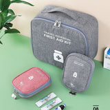 elvesmall Home Family First Aid Kit Bag Large Capacity Medicine Organizer Box Storage Bag Travel Survival Emergency Empty Portable