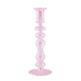 elvesmall Retro Candlesticks Taper Candle Holders Tall Candlesticks Decoration Party Glass Vase Home Decor Wedding Decoration
