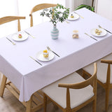 Solid Colour Home Rectangular Tablecloth Waterproof and Stain Resistant Birthday Party Wedding Decoration Tablecloth