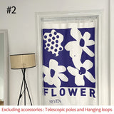 elvesmall Nordic Door Curtains Short Kitchen Curtain Bedroom Doorway Partition One Piece Noren Office Decorative Drapes